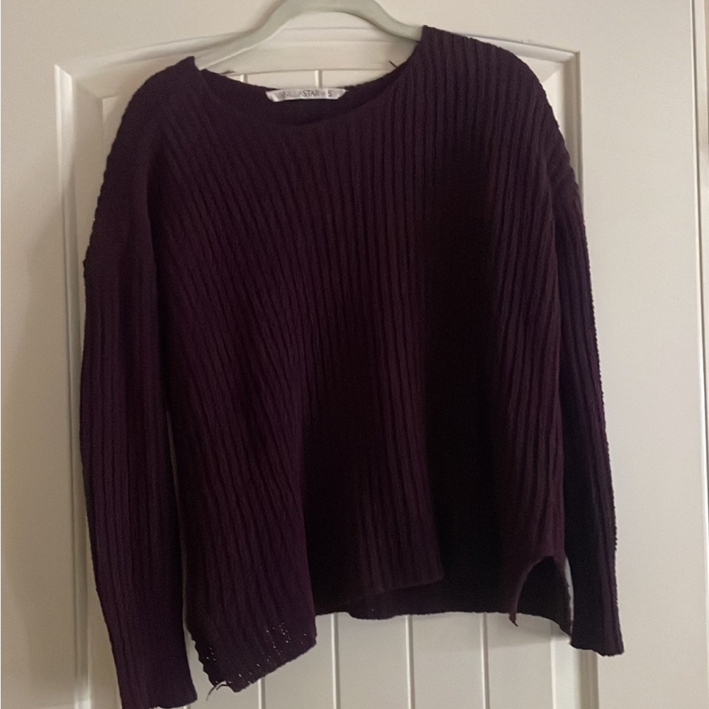 dark purple sweater